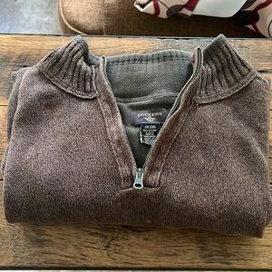 Mens Brown Knit Sweater